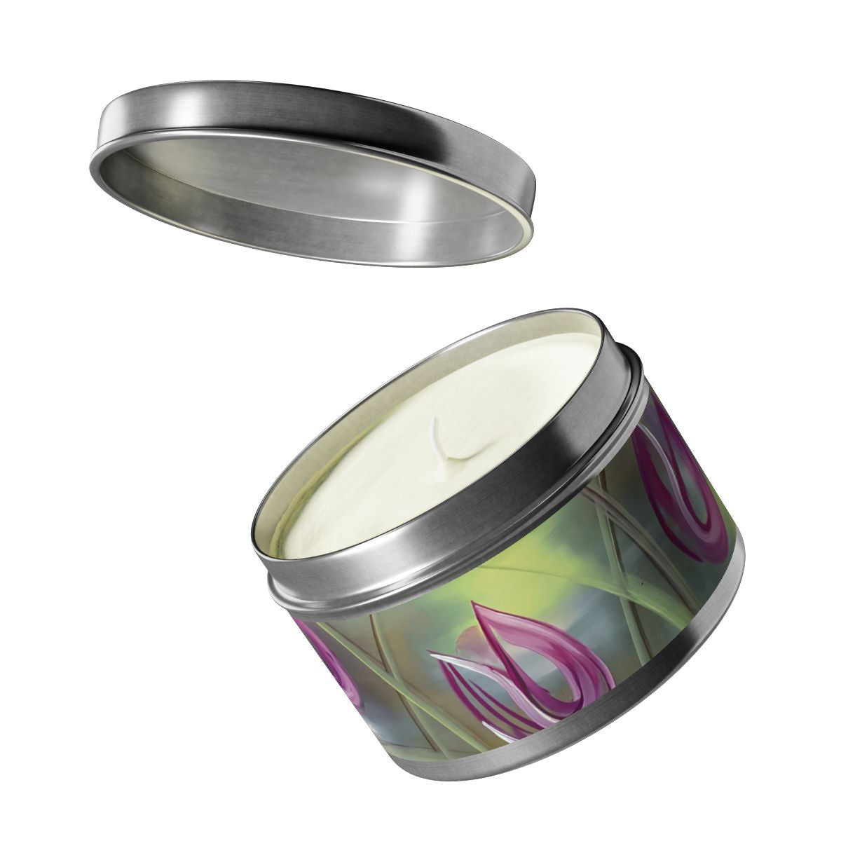 Harmony Tin Candle in Silver