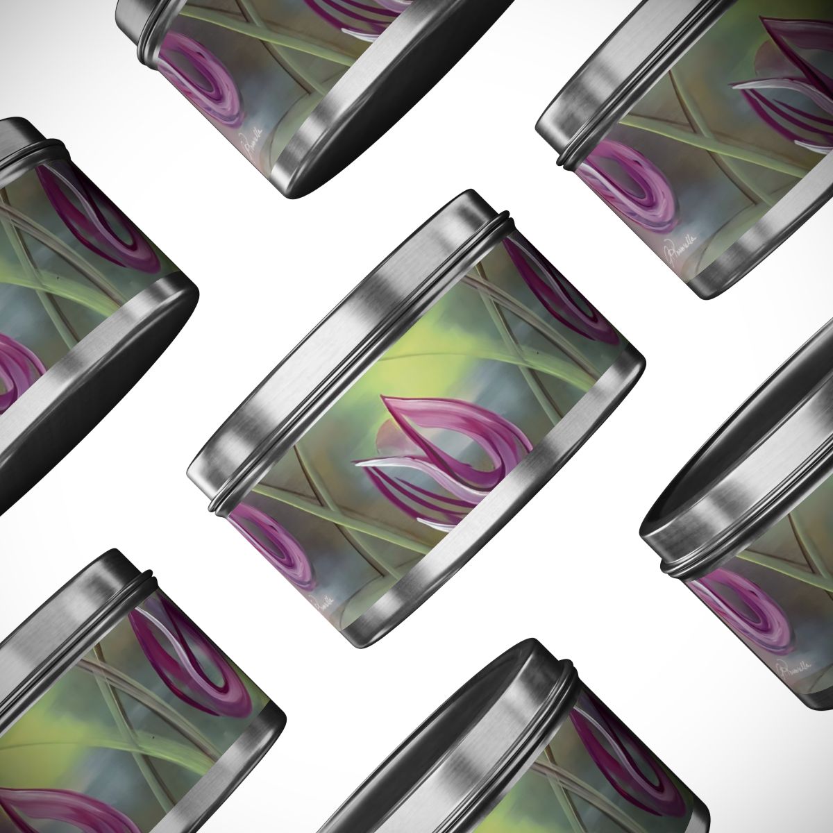 Harmony Tin Candle in Silver