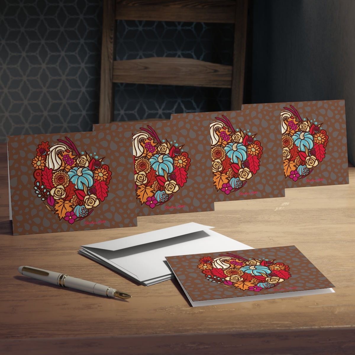 Harvest Love Greeting Cards (5-Pack)