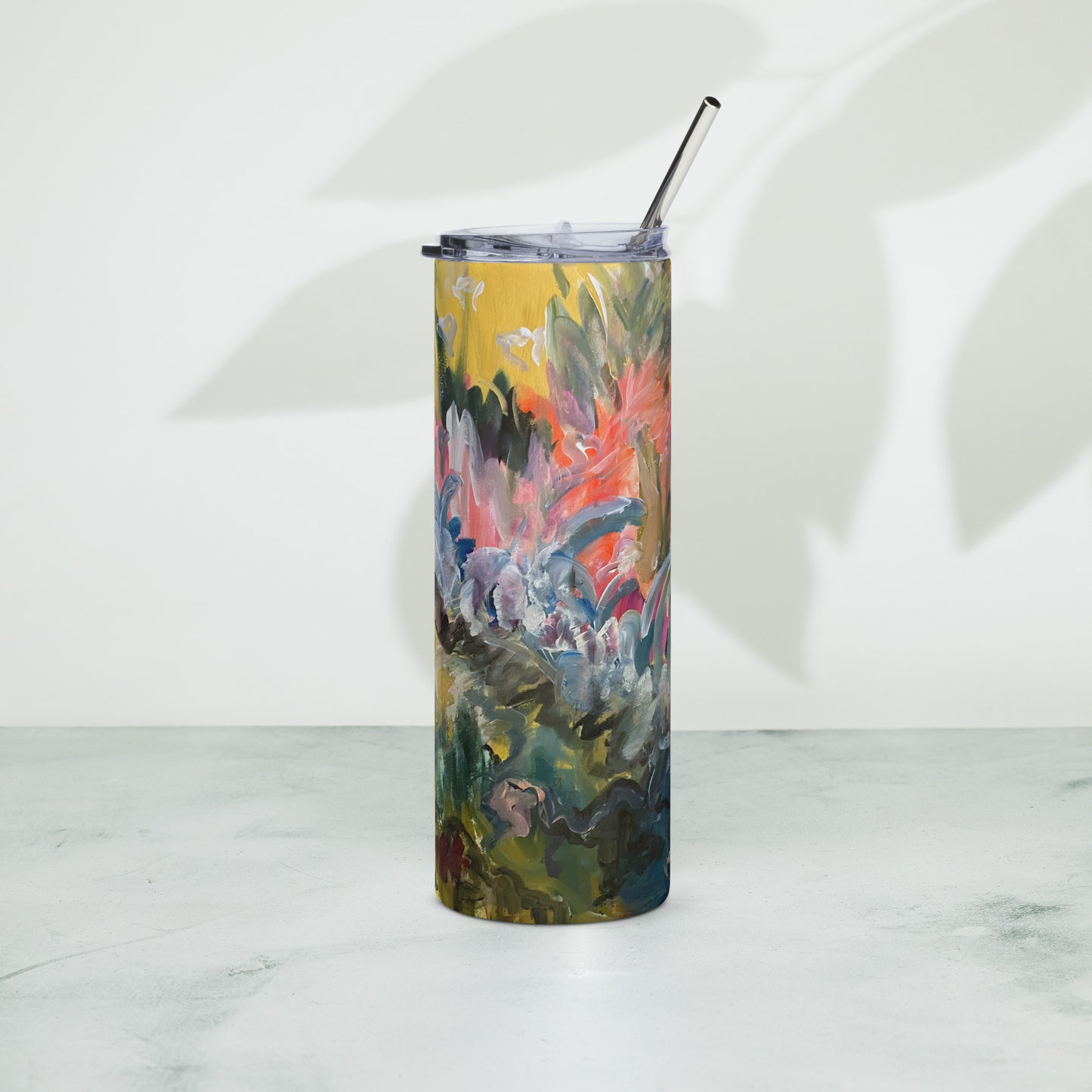 Vibrant Storm Tall Tumbler with Straw