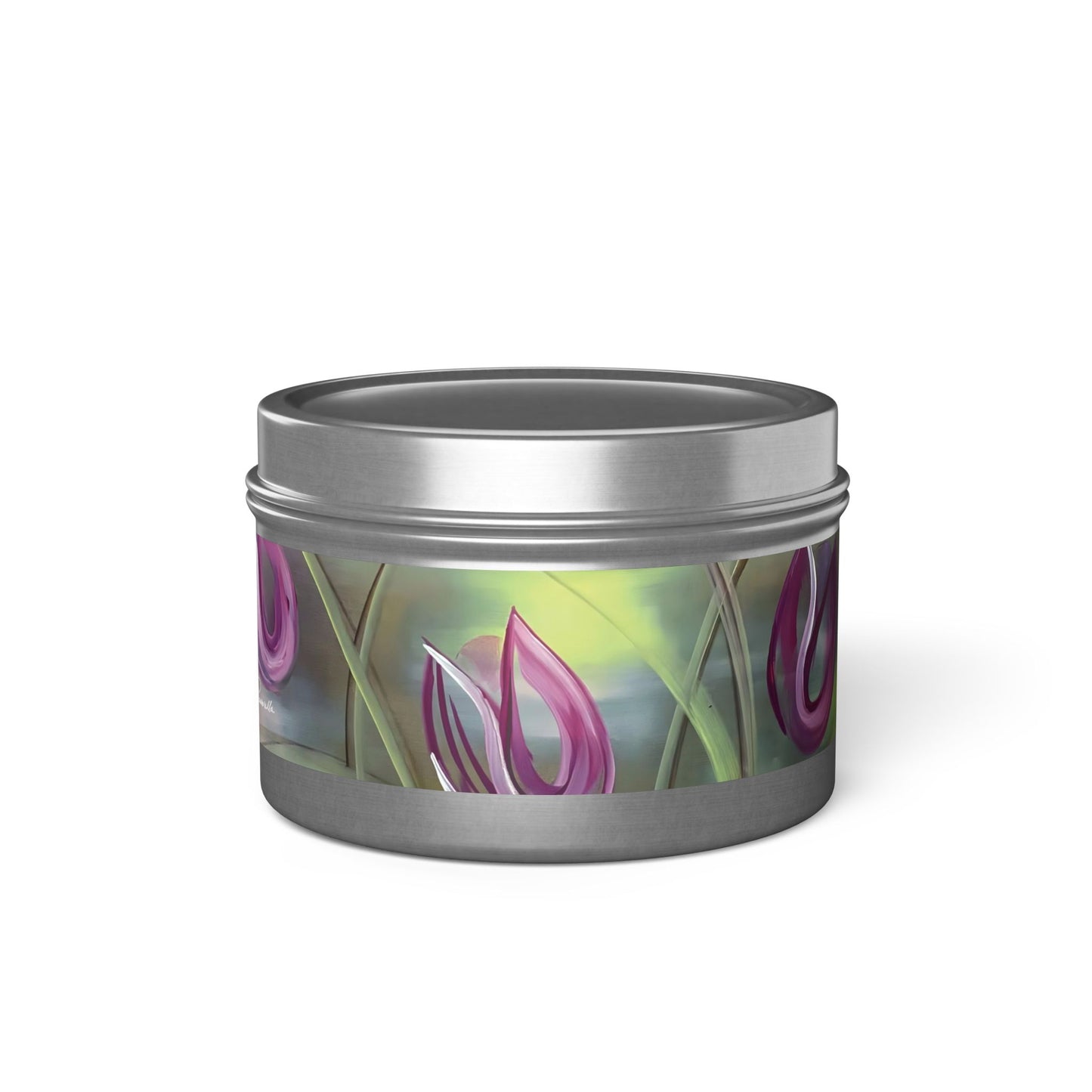 Harmony Tin Candle in Silver