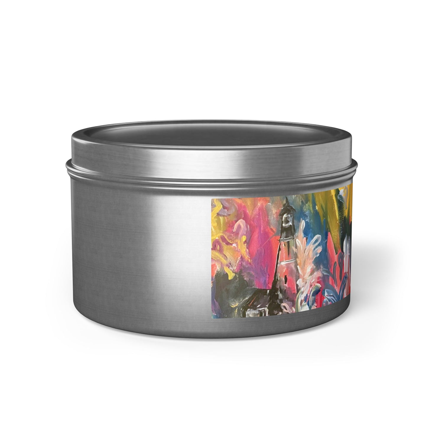 Vibrant Storm Tin Candle