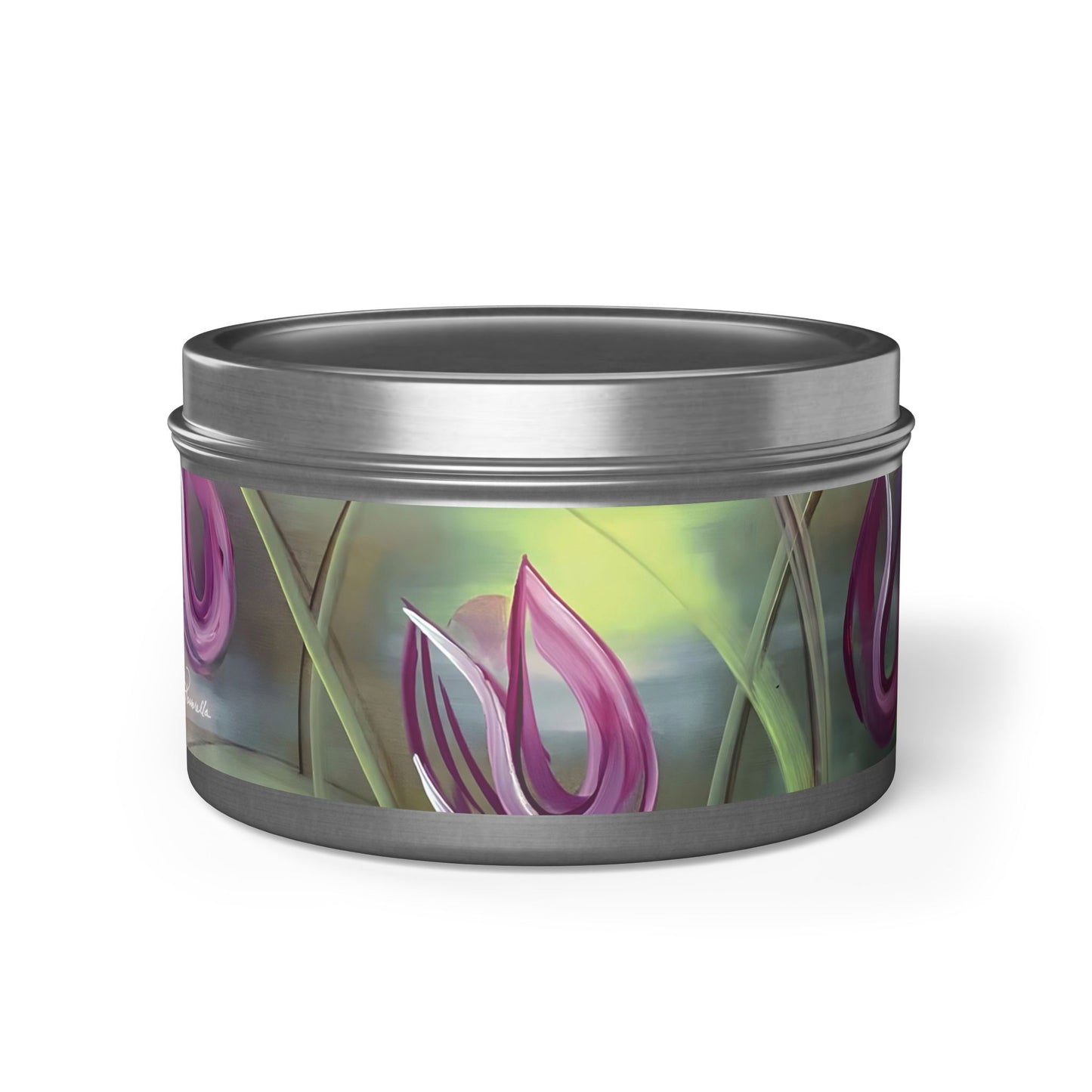 Harmony Tin Candle in Silver