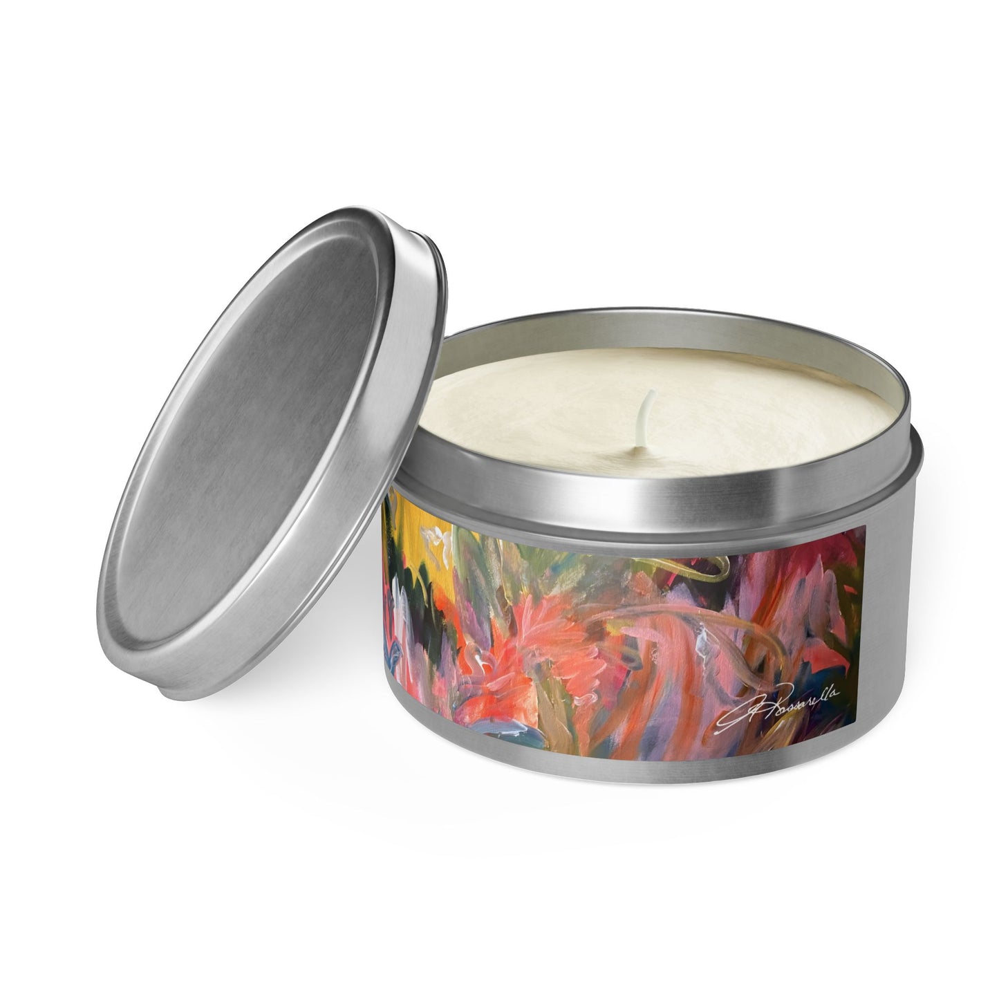 Vibrant Storm Tin Candle