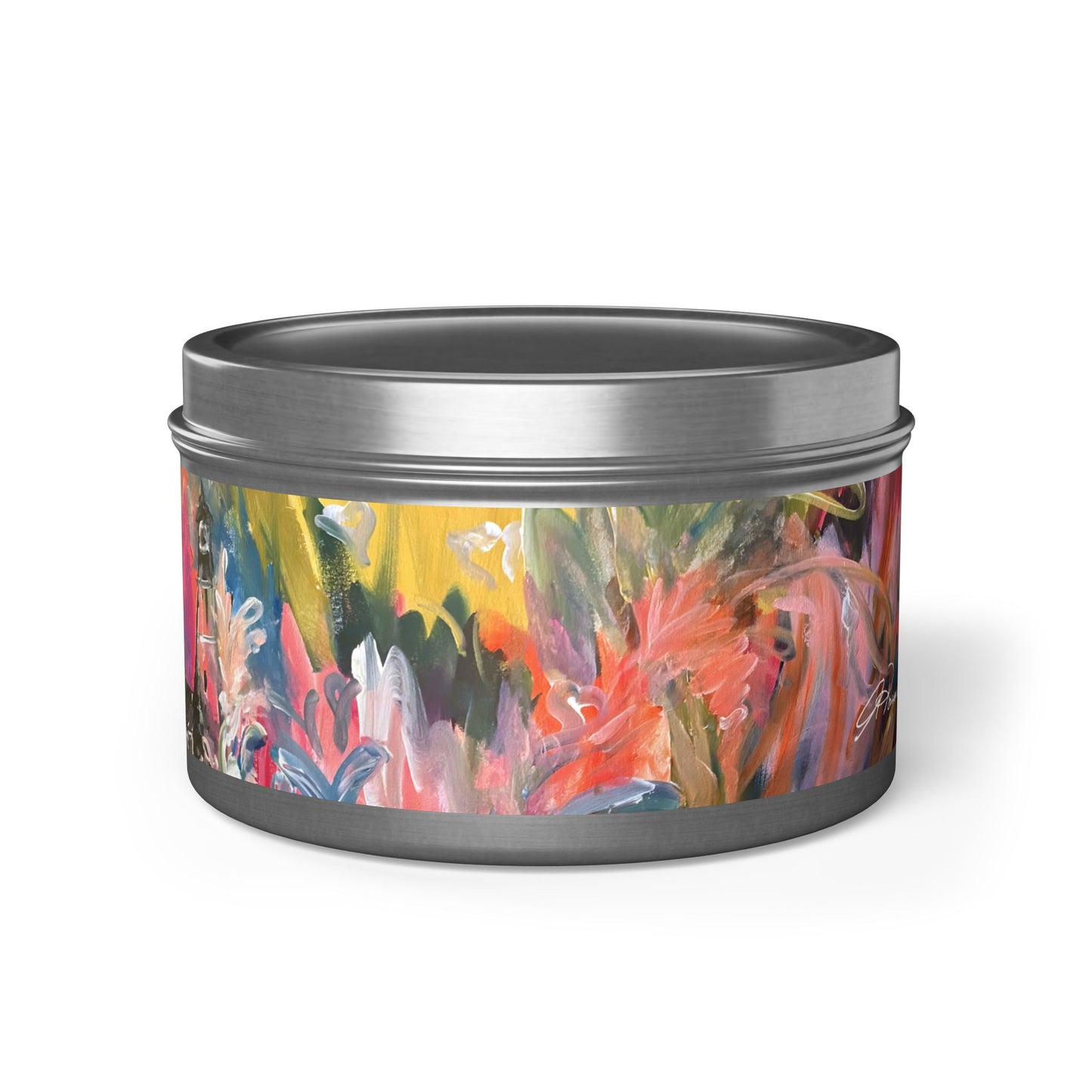 Vibrant Storm Tin Candle