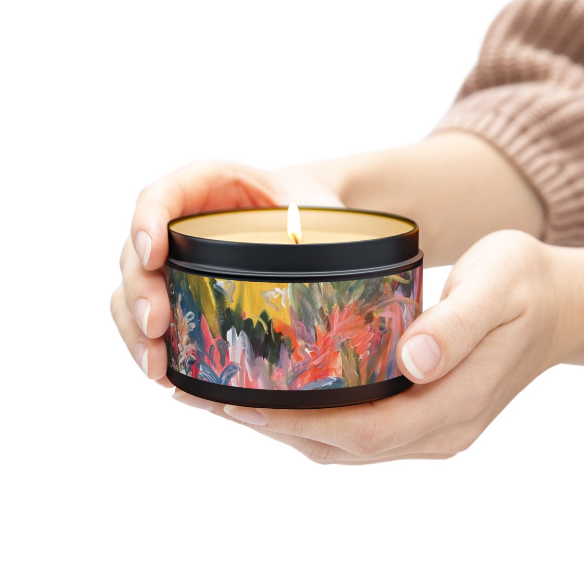 Vibrant Storm Tin Candle