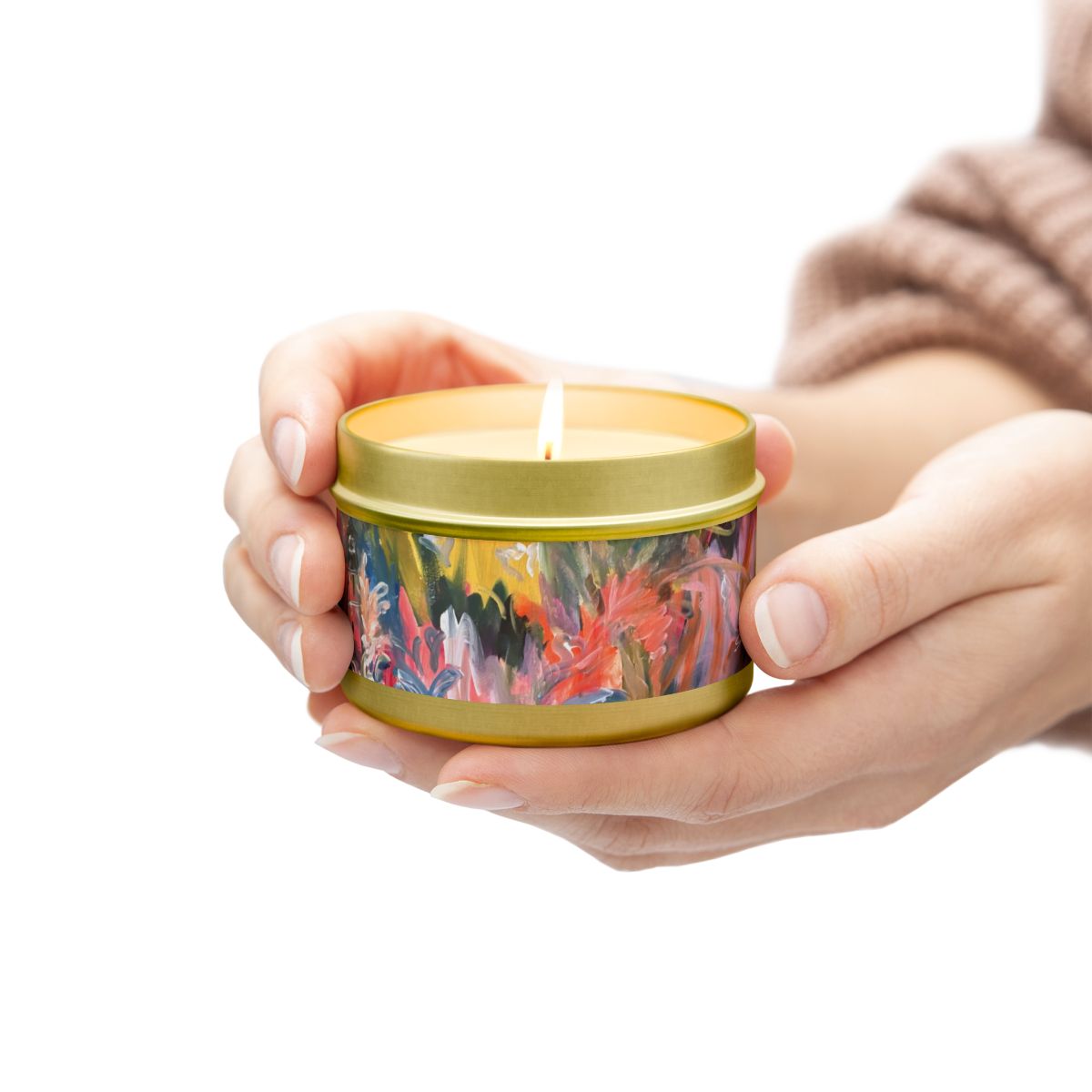 Vibrant Storm Tin Candle