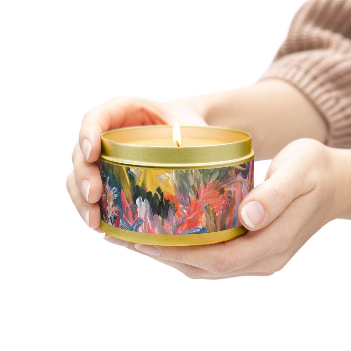 Vibrant Storm Tin Candle