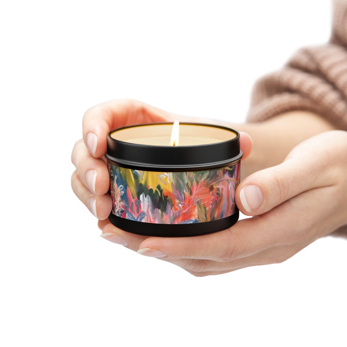 Vibrant Storm Tin Candle