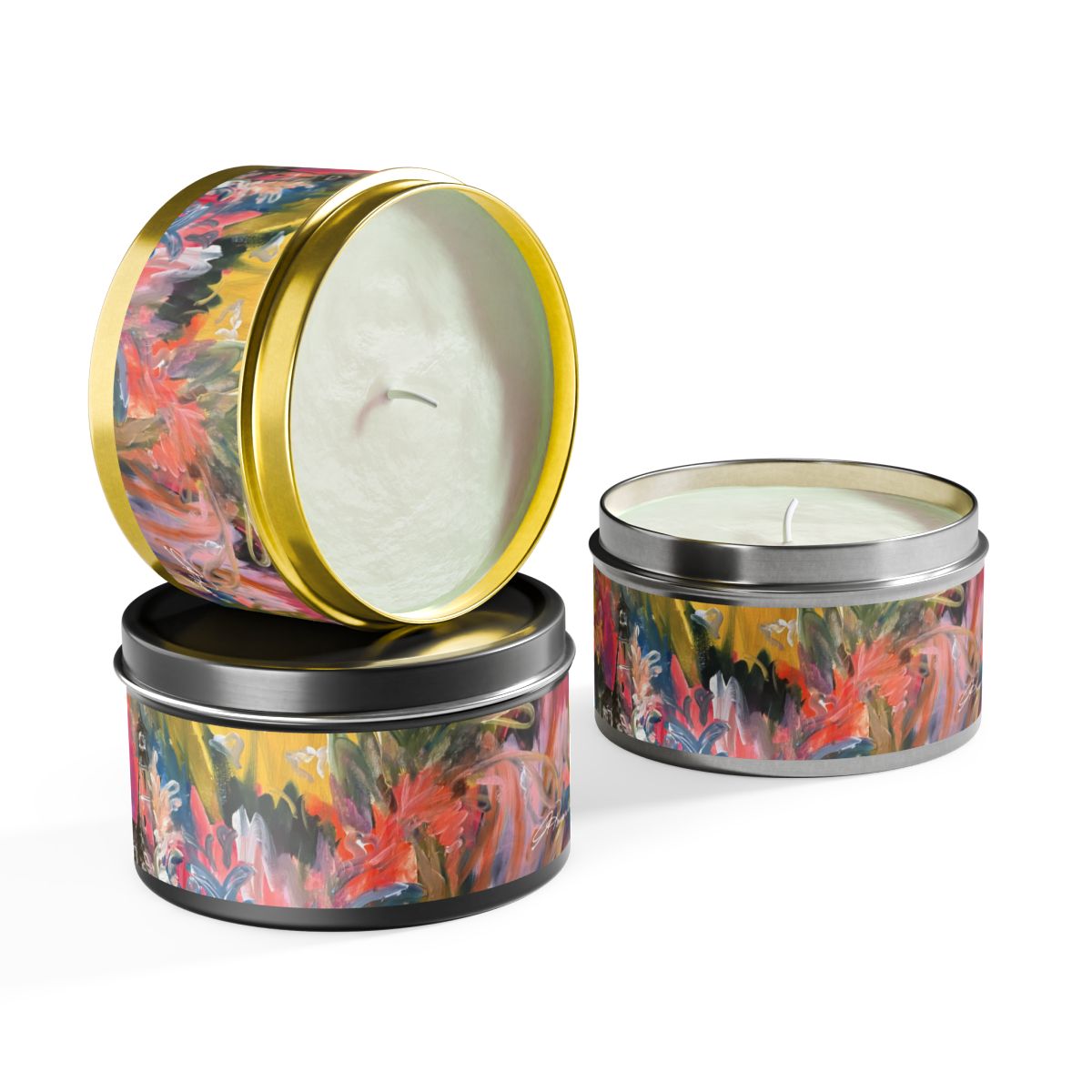 Vibrant Storm Tin Candle