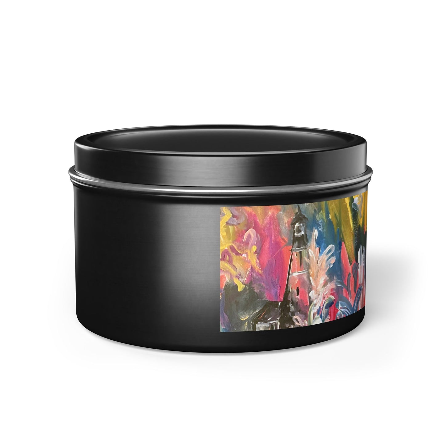 Vibrant Storm Tin Candle