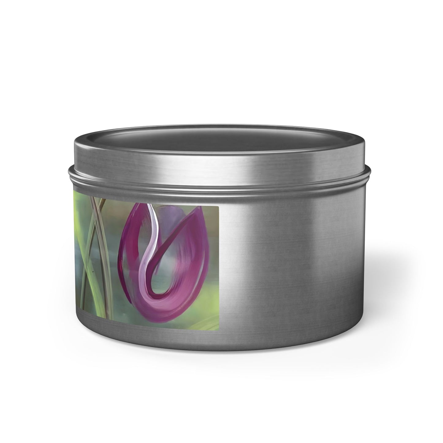 Harmony Tin Candle in Silver