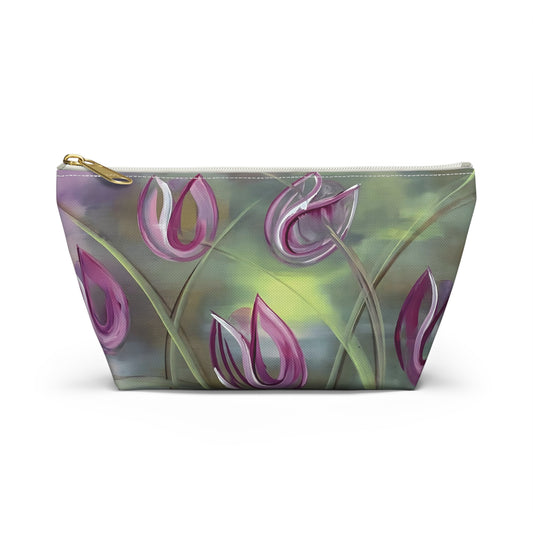 Harmony Make Up & Accessory Pouch featuring the Harmony painting from the Floral Awakening collection by artist Arlene Passarella for Give ilo!