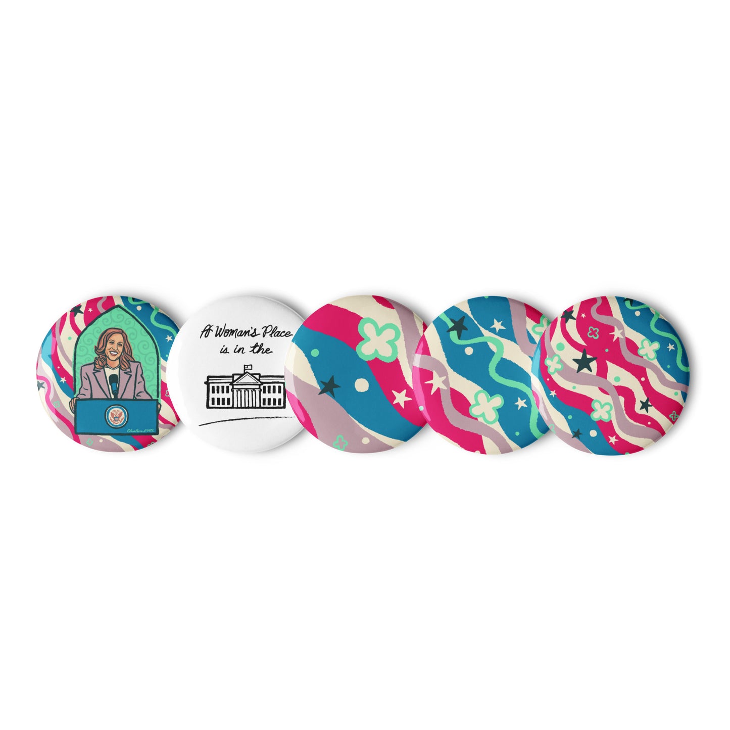 KamalaSphere Pin Buttons