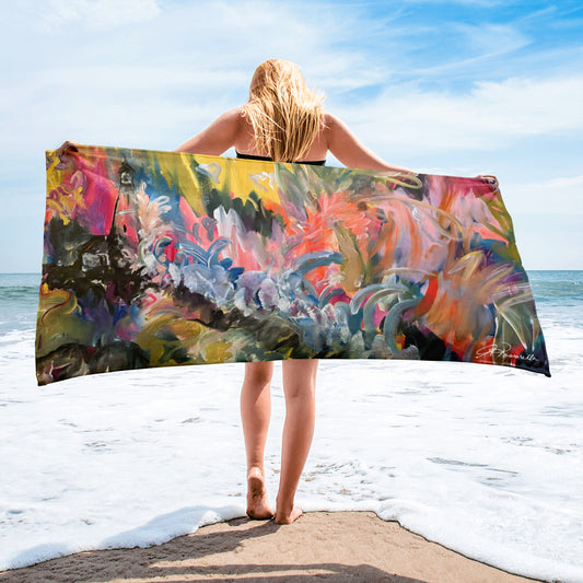 Vibrant Storm Beach & Bath Towel